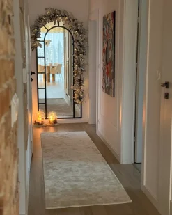 Gulvtæppe GESI II Lys Beige 80 x 300 cm Viskose