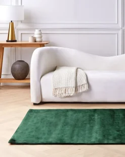 Gulvtæppe GESI II Mørkegrøn 140 x 200 cm Viskose