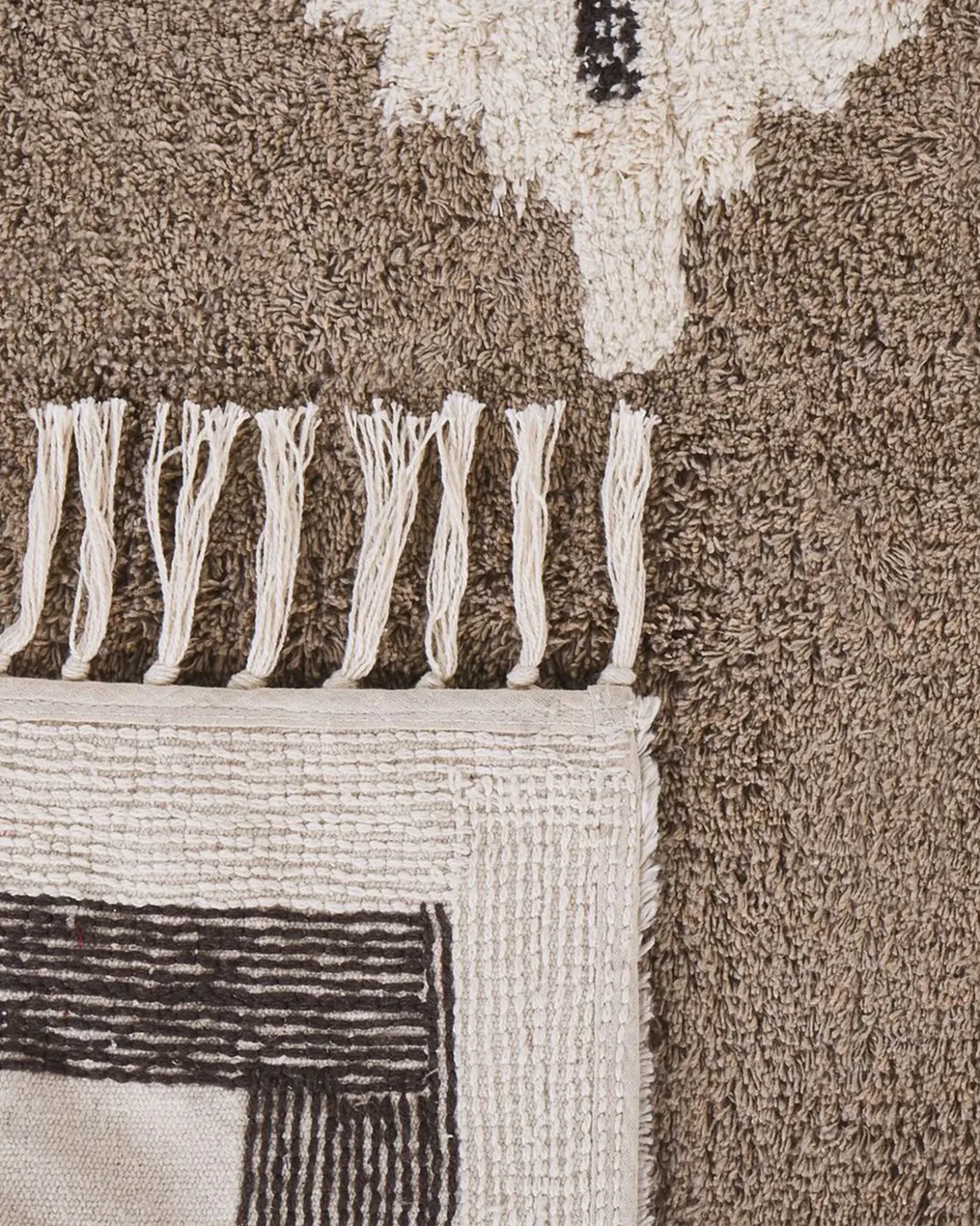 Gulvtæppe GEYVE Beige 160 x 230 cm Bomuld