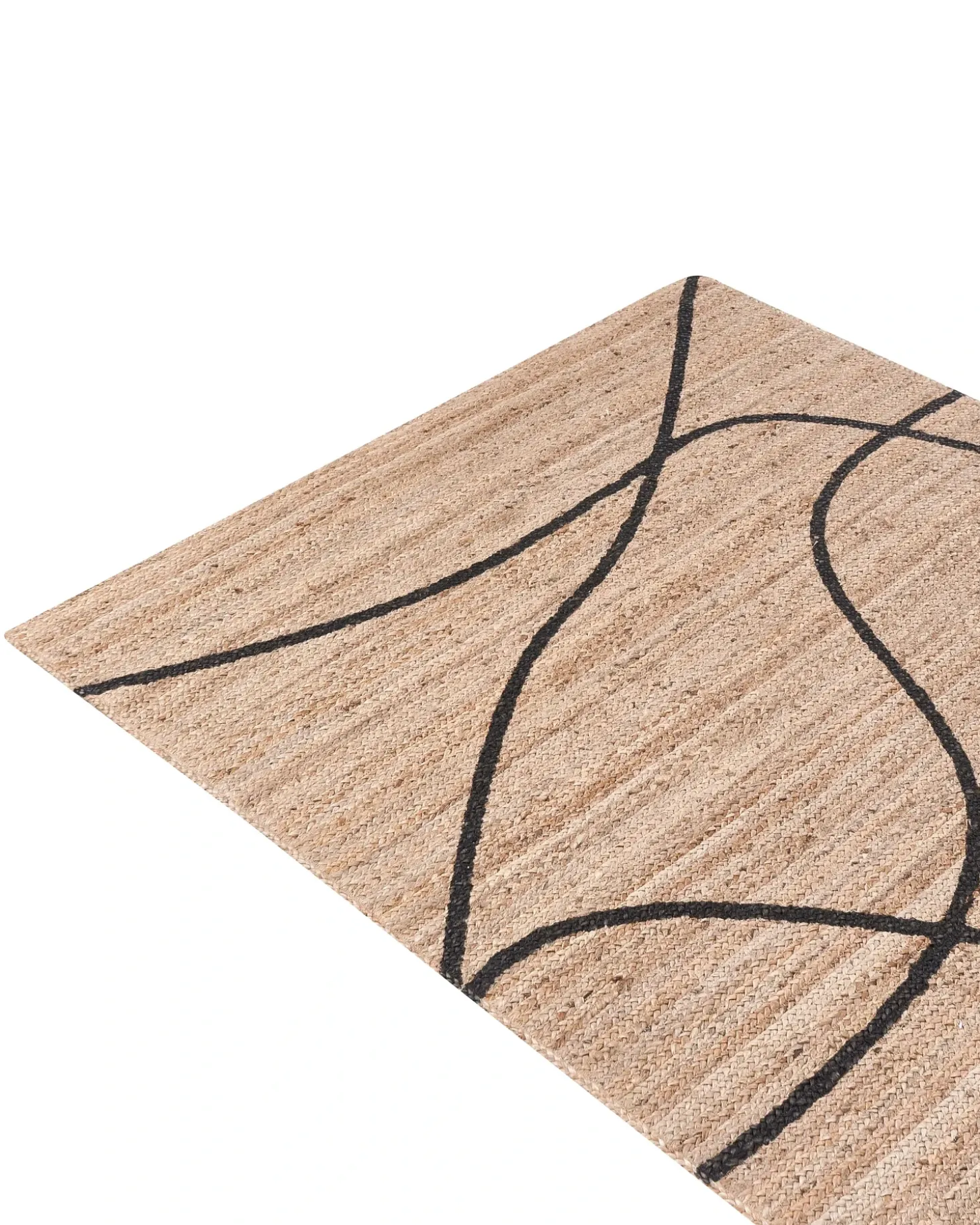 Gulvtæppe GHOTA Beige 160 x 230 cm Jute