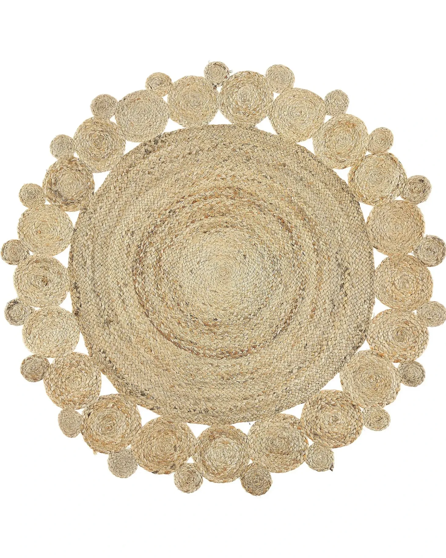 Gulvtæppe GOLGEN Beige ø 120 cm Jute