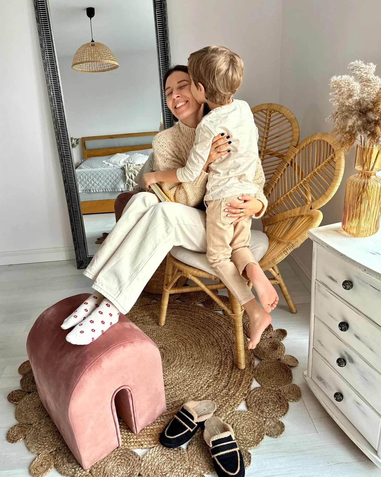 Gulvtæppe GOLGEN Beige ø 120 cm Jute