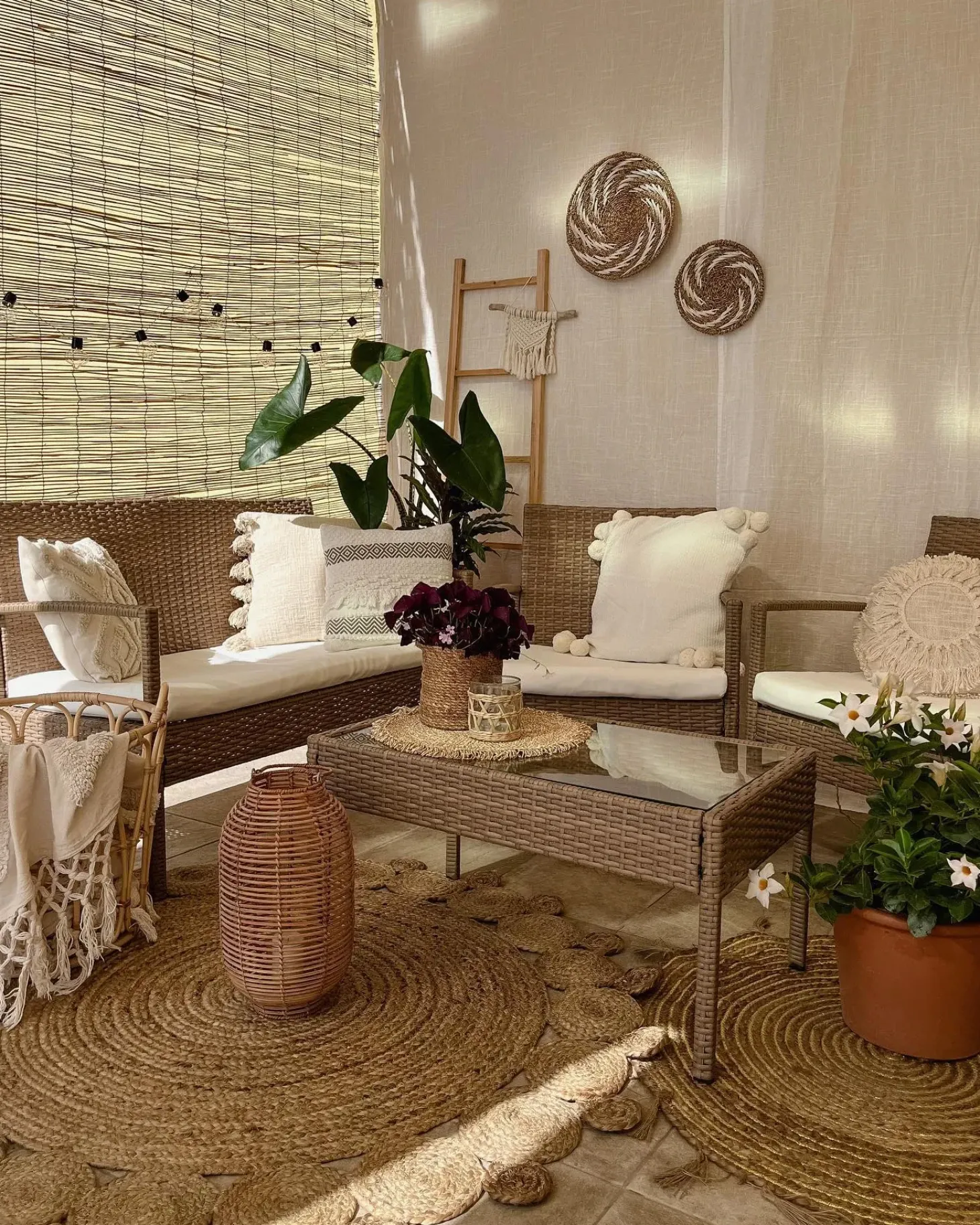 Gulvtæppe GOLGEN Beige ø 120 cm Jute