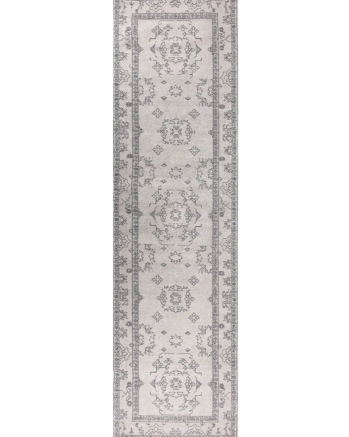 Gulvtæppe GOLLER Beige 80 x 300 cm Bomuld