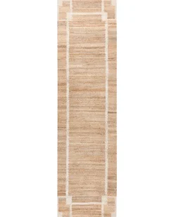 Gulvtæppe GONDIA Lys Beige 80 x 300 cm Jute