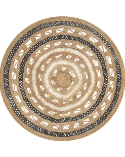 Gulvtæppe GOYNE Beige ø 140 cm Jute