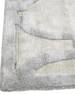 Gulvtæppe GWANI Beige 160 x 230 cm Viskose