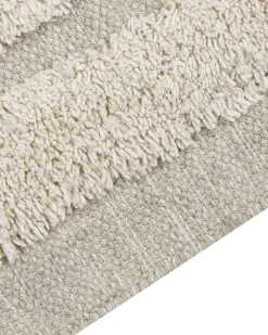 Gulvtæppe HAKKARI Lys Beige 80 x 150 cm Bomuld