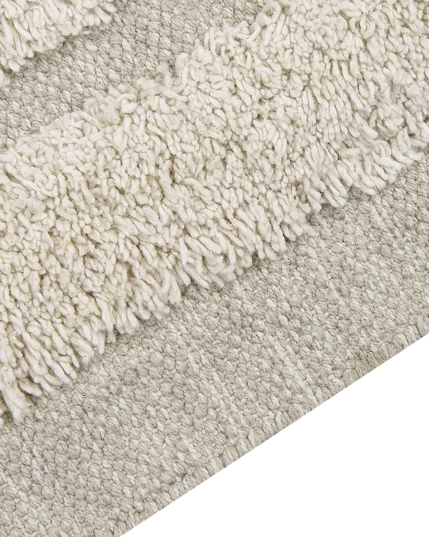 Gulvtæppe HAKKARI Lys Beige 80 x 150 cm Bomuld