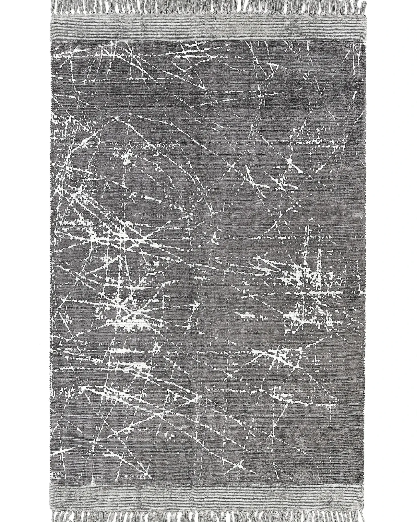 Gulvtæppe HANLI Grå 160 x 230 cm Viskose