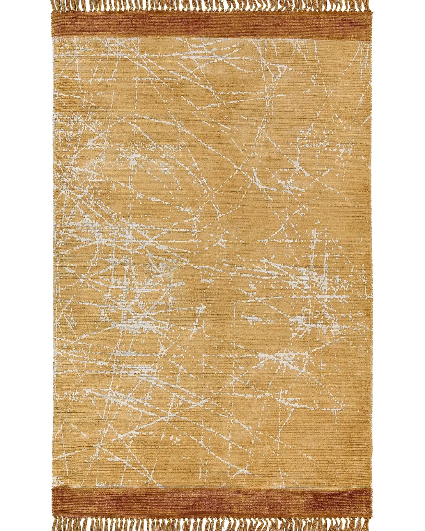 Gulvtæppe HANLI Orange 160 x 230 cm Viskose