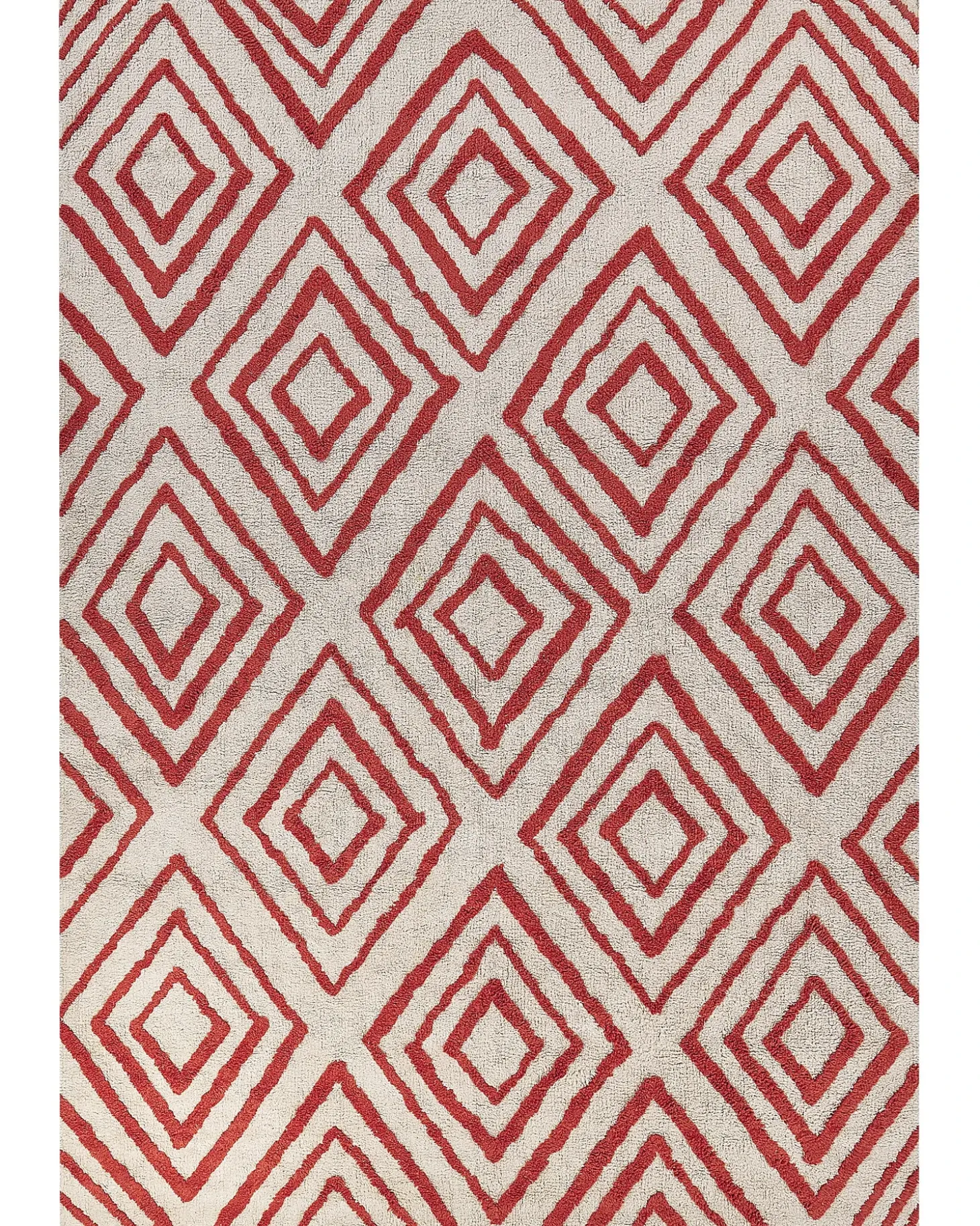 Gulvtæppe HASKOY Rød 160 x 230 cm Bomuld