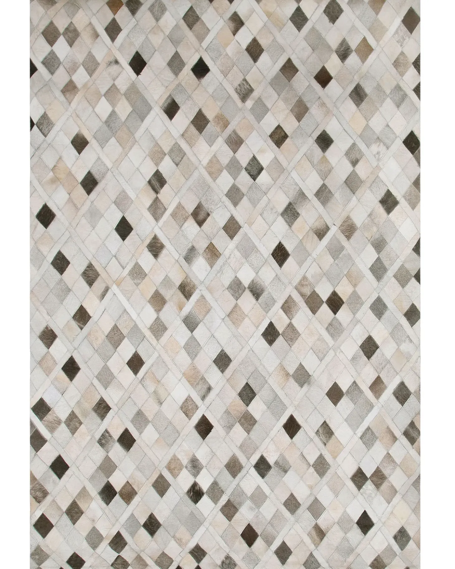 Gulvtæppe HIRKA Grå 160 x 230 cm Ægte læder
