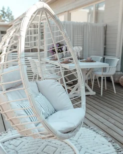 Gulvtæppe HORASAN Lys Beige ø 140 cm Bomuld