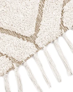 Gulvtæppe HORASAN Lys Beige ø 140 cm Bomuld