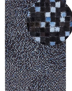 Gulvtæppe IKISU Mørkebrun 160 x 230 cm Ægte læder