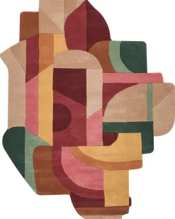 Gulvtæppe INDORE Multifarvet 160 x 230 cm Uld