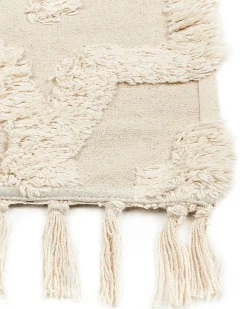 Gulvtæppe ITANAGAR Beige 160 x 230 cm Bomuld