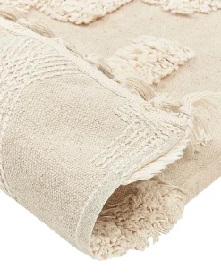 Gulvtæppe ITANAGAR Beige 160 x 230 cm Bomuld