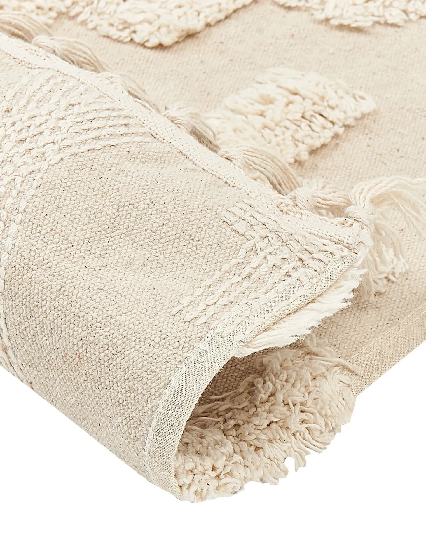 Gulvtæppe ITANAGAR Beige 160 x 230 cm Bomuld