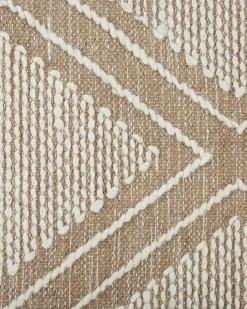 Gulvtæppe KACEM Beige 160 x 230 cm Bomuld