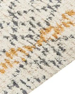Gulvtæppe KADAPA Beige 160 x 230 cm Bomuld