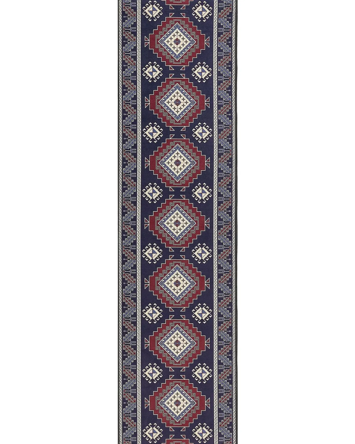 Gulvtæppe KANGAL Mørkeblå 80 x 300 cm