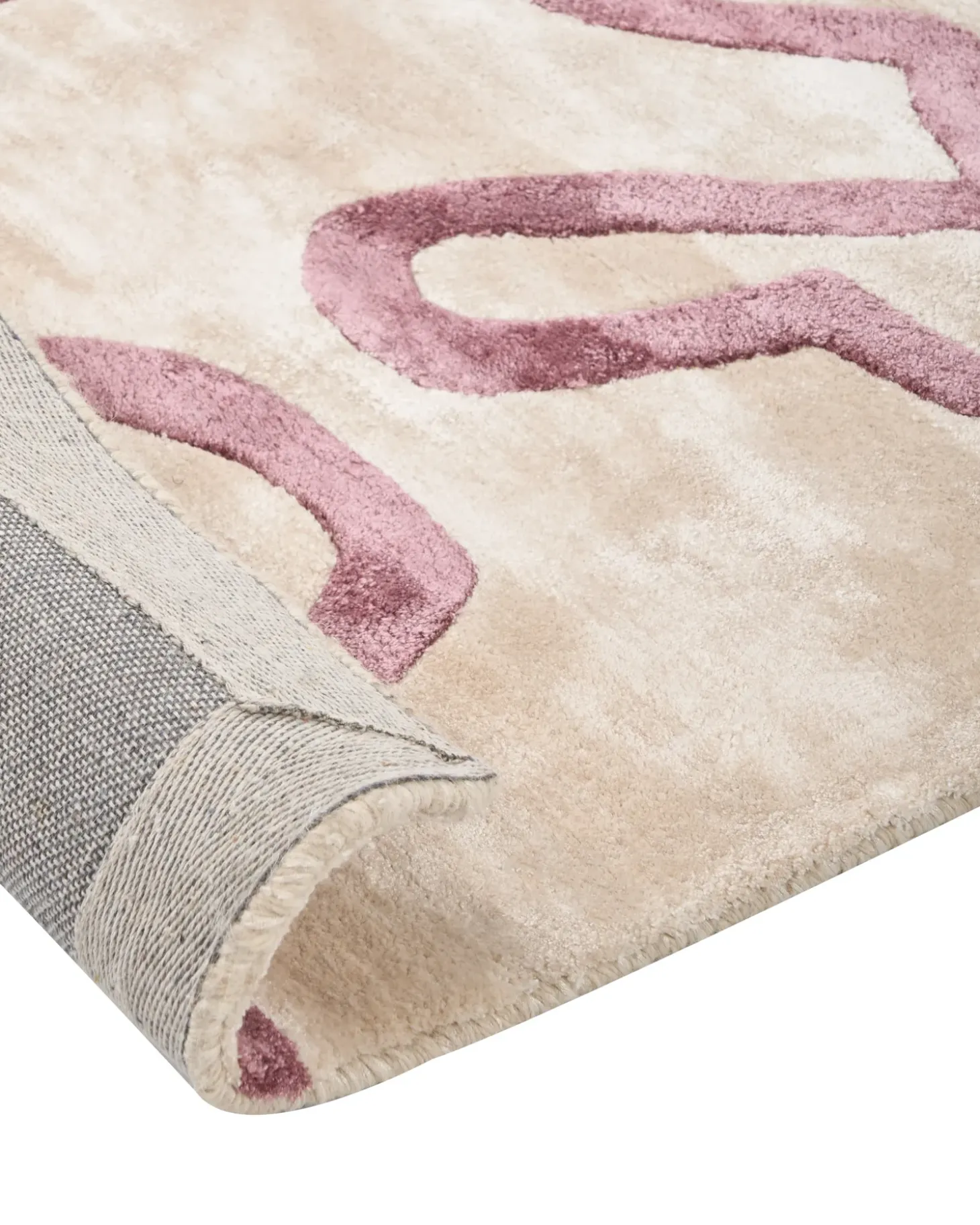 Gulvtæppe KAPPAR Beige 160 x 230 cm Viskose