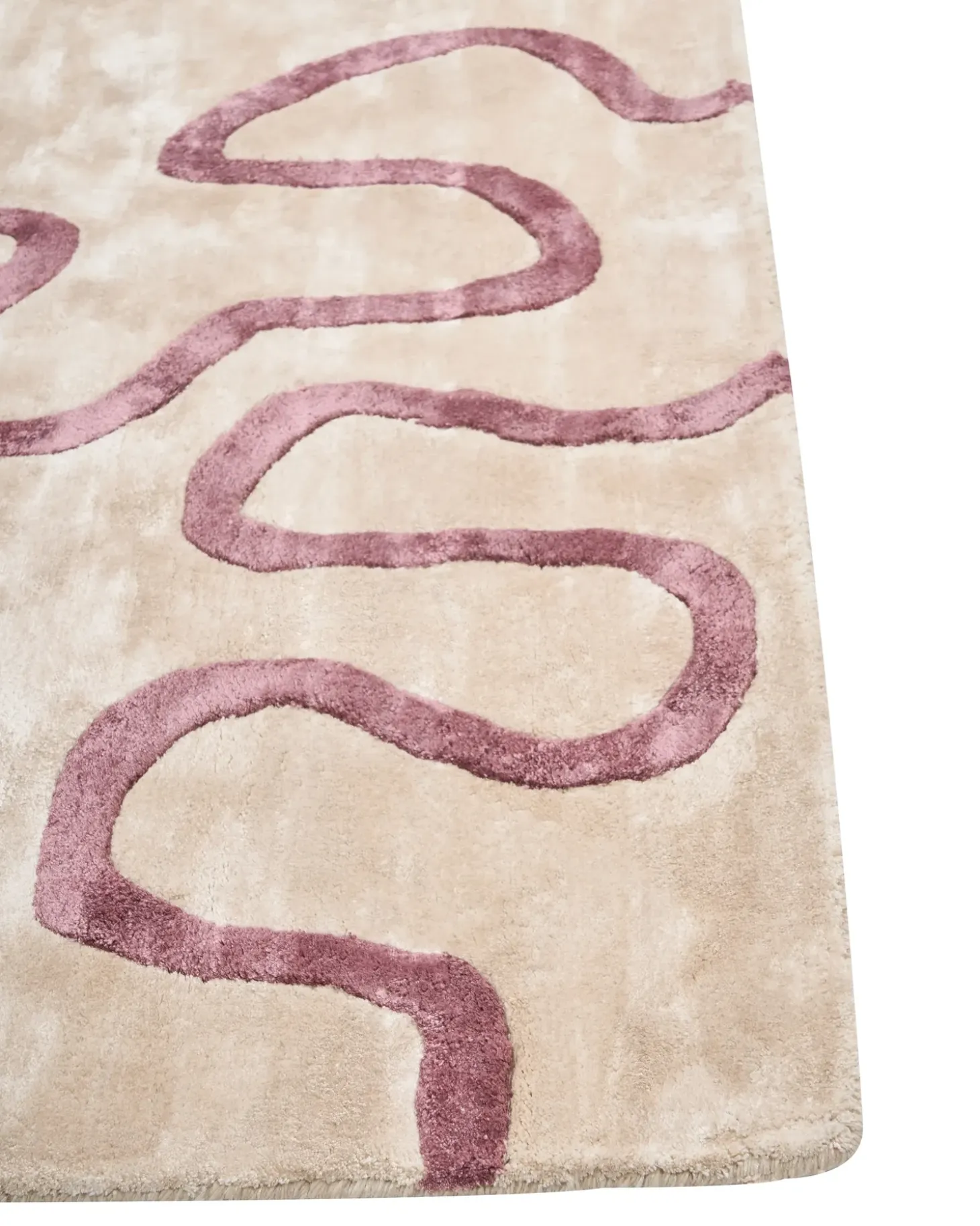 Gulvtæppe KAPPAR Beige 160 x 230 cm Viskose