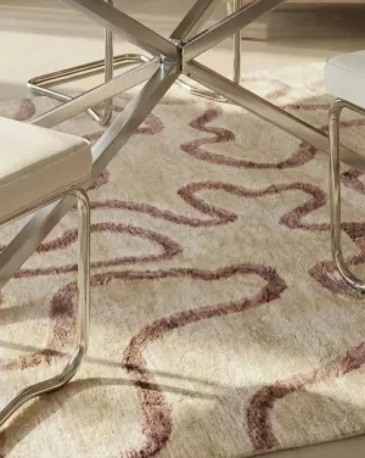 Gulvtæppe KAPPAR Beige 160 x 230 cm Viskose