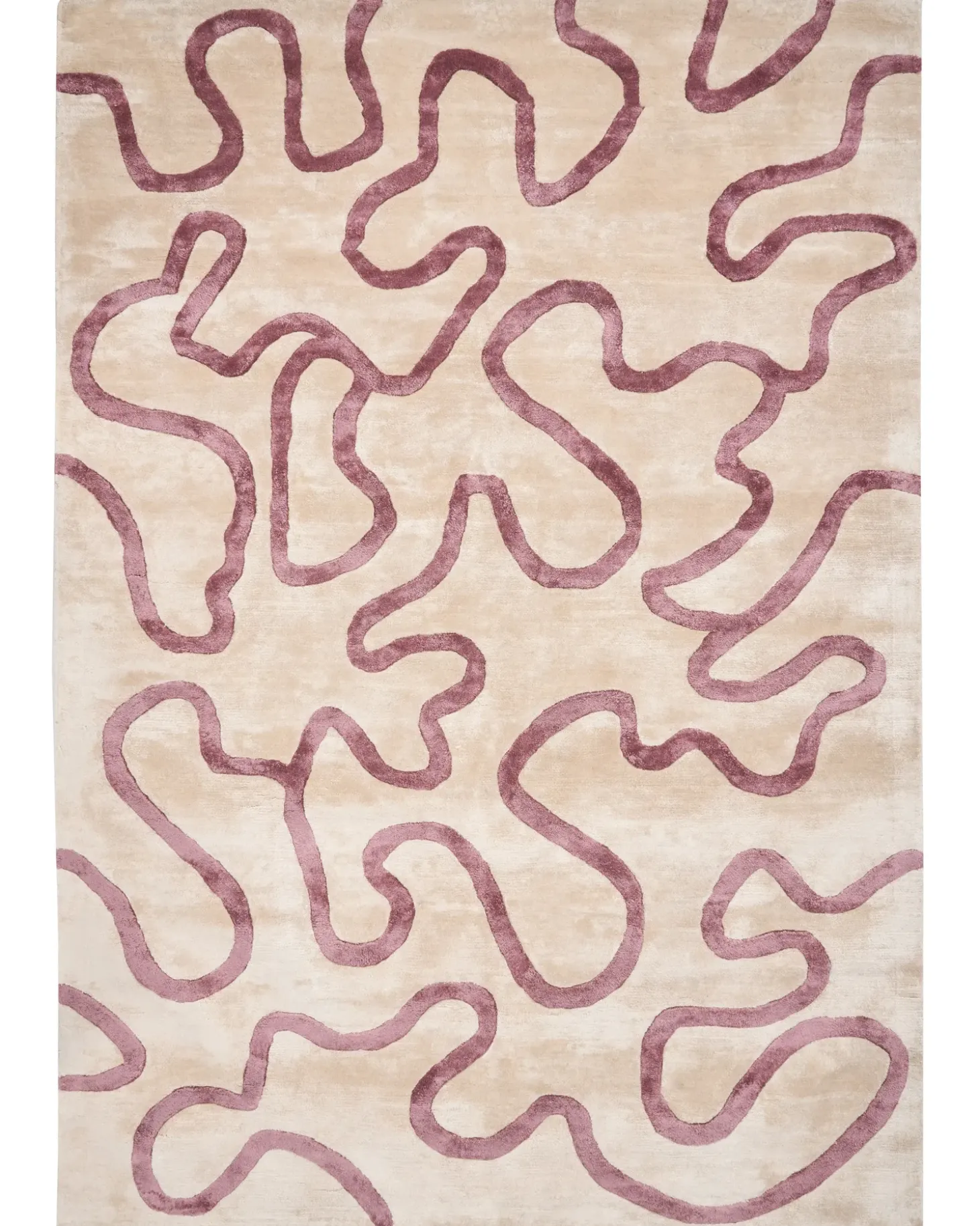 Gulvtæppe KAPPAR Beige 160 x 230 cm Viskose