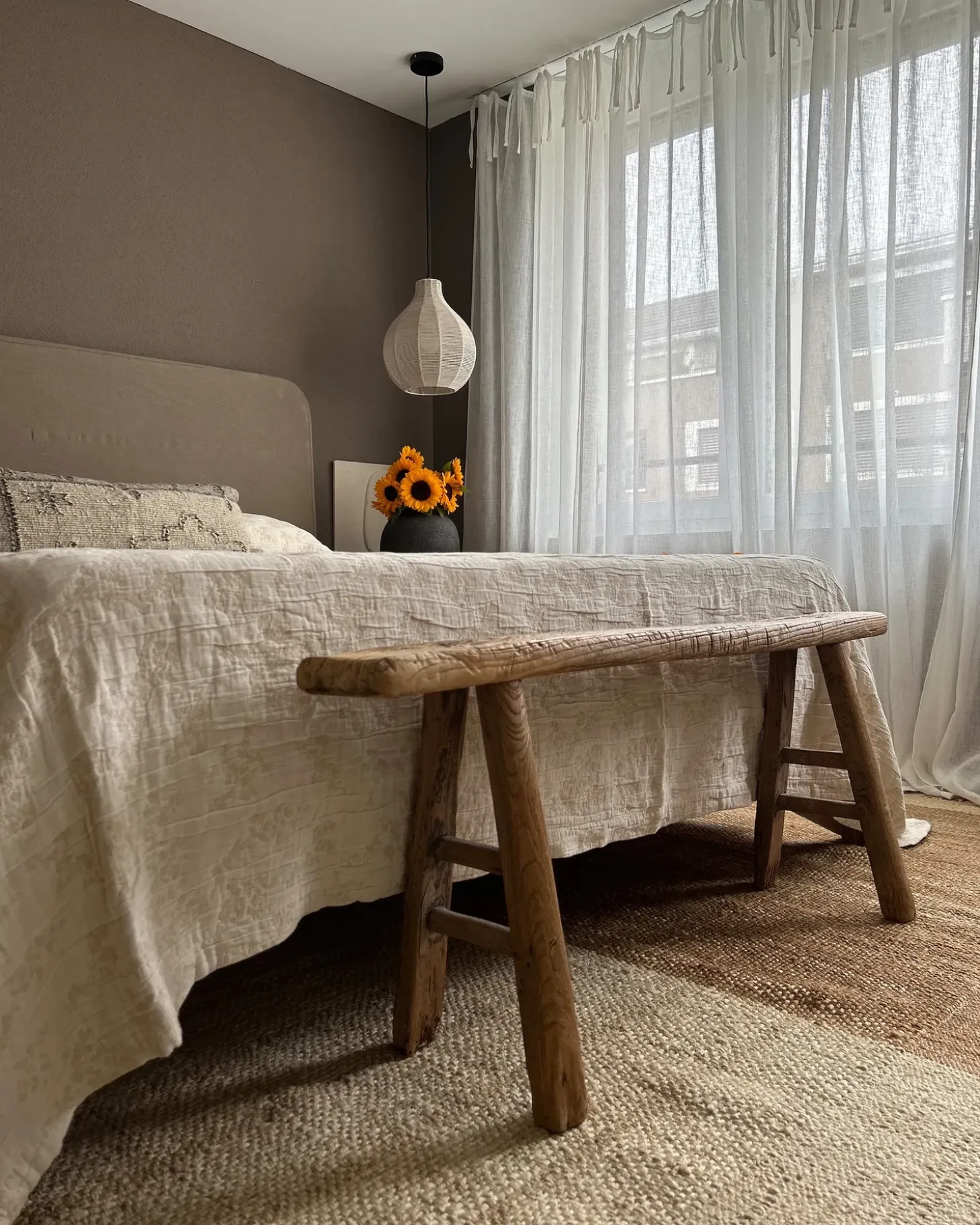 Gulvtæppe KARKIN Beige 80 x 150 cm Jute