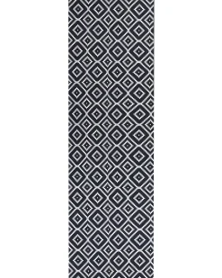 Gulvtæppe KARUNGAL Sort 60 x 200 cm
