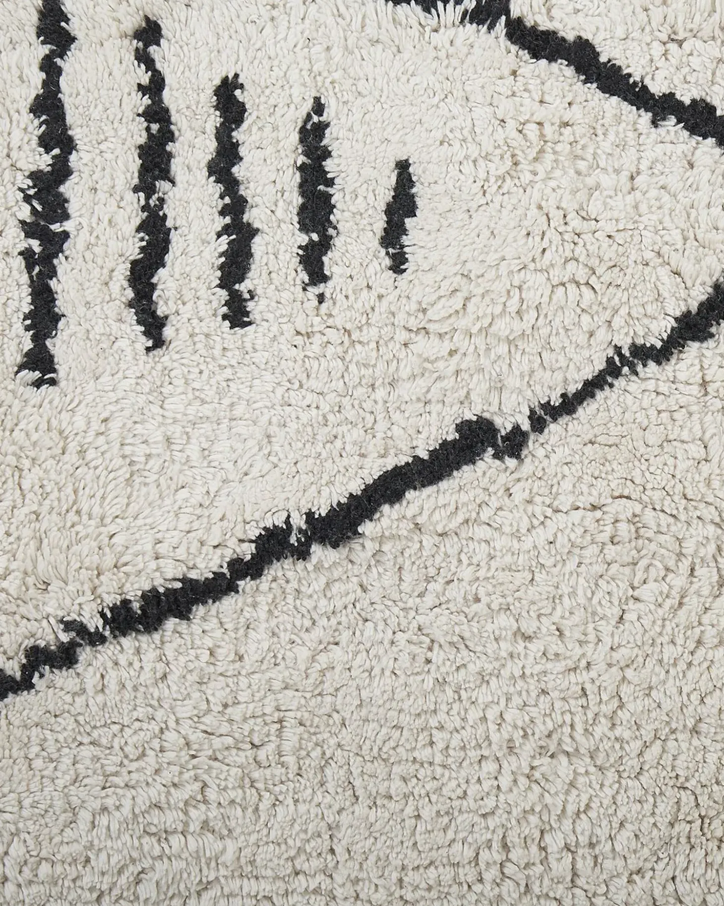 Gulvtæppe KEBIR Cremehvid 160 x 230 cm Bomuld