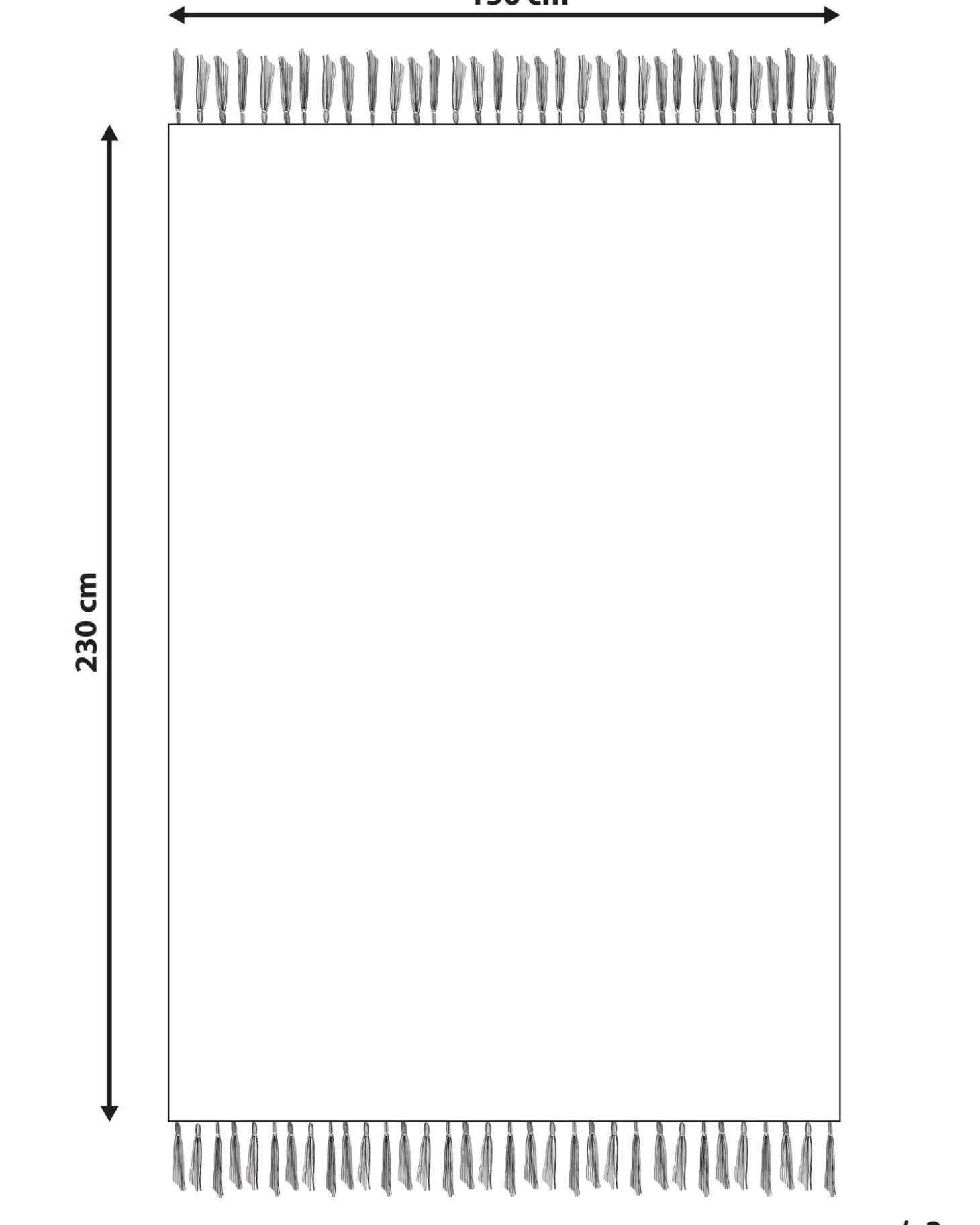 Gulvtæppe KELKIT Multifarvet 150 x 230 cm