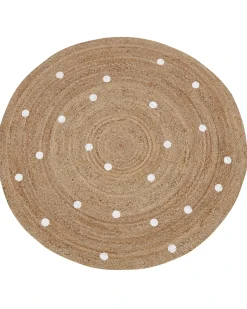 Gulvtæppe KHARRA Beige ø 140 cm Jute