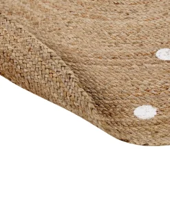 Gulvtæppe KHARRA Beige ø 140 cm Jute