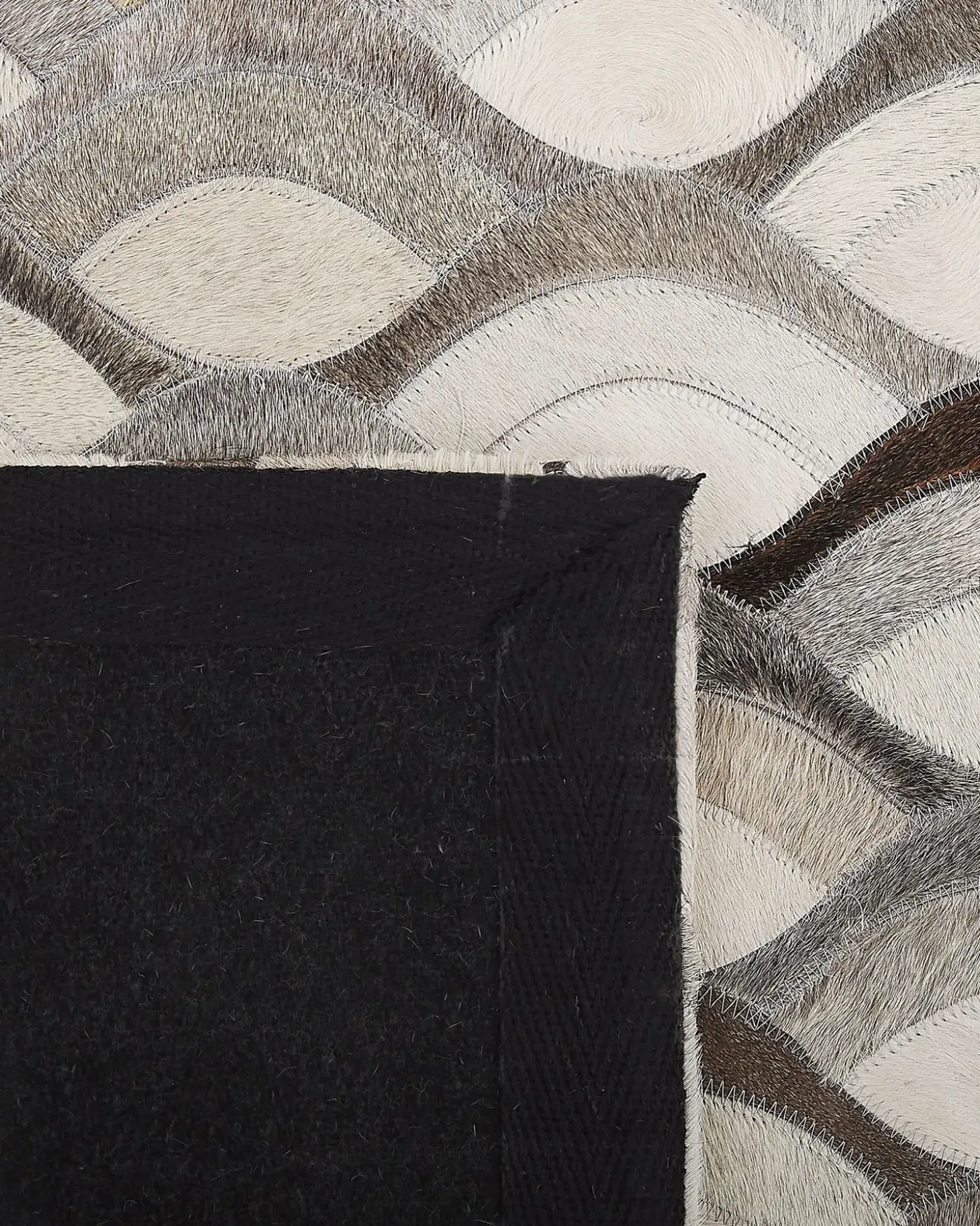Gulvtæppe KIRCA Beige 140 x 200 cm Ægte læder
