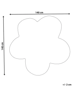Gulvtæppe KOKKINI Lysegrøn ø 140 cm Uld