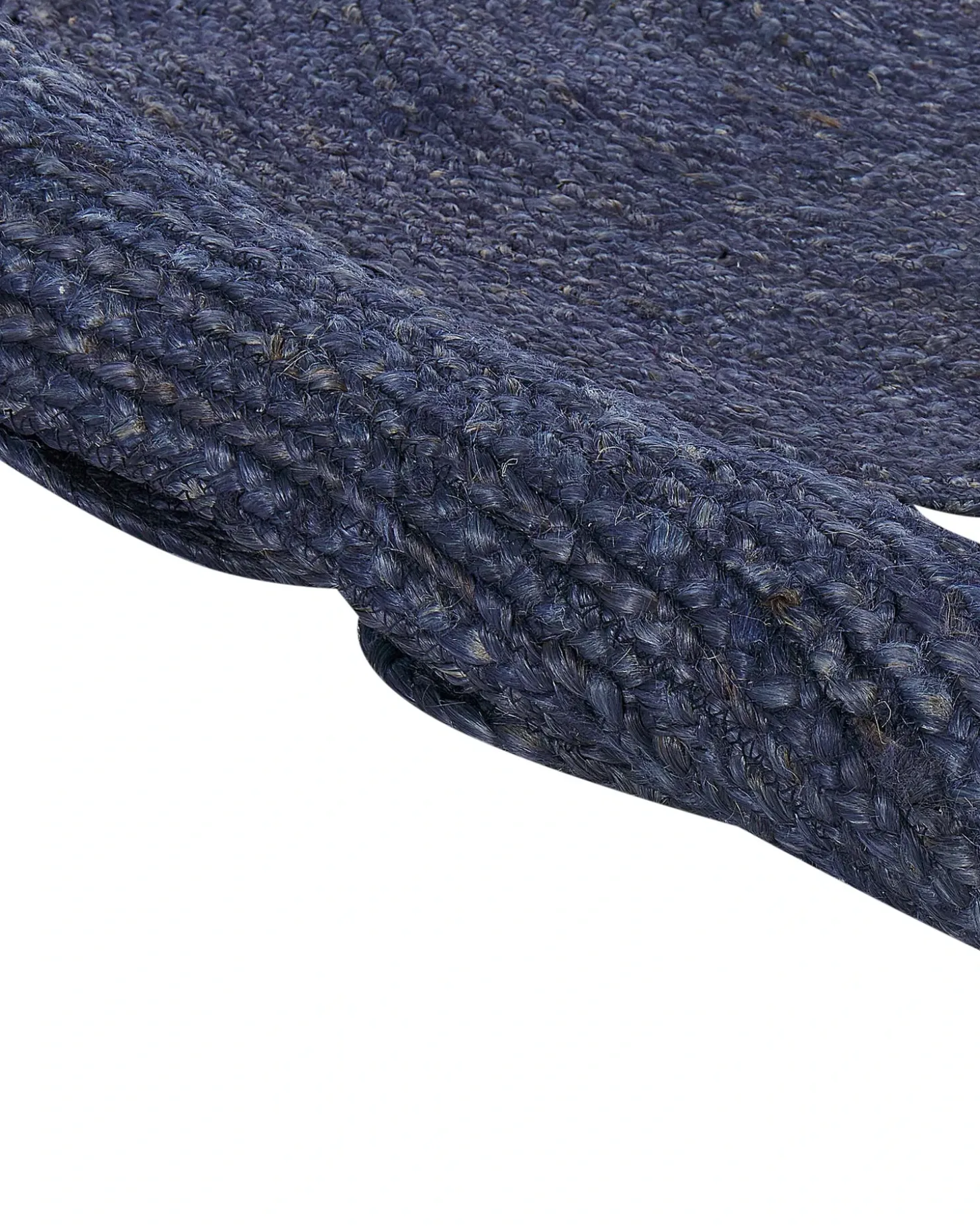 Gulvtæppe KOYUNLU Mørkeblå ø 120 cm Jute