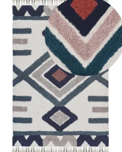 Gulvtæppe KOZLU Multifarvet 160 x 230 cm Bomuld