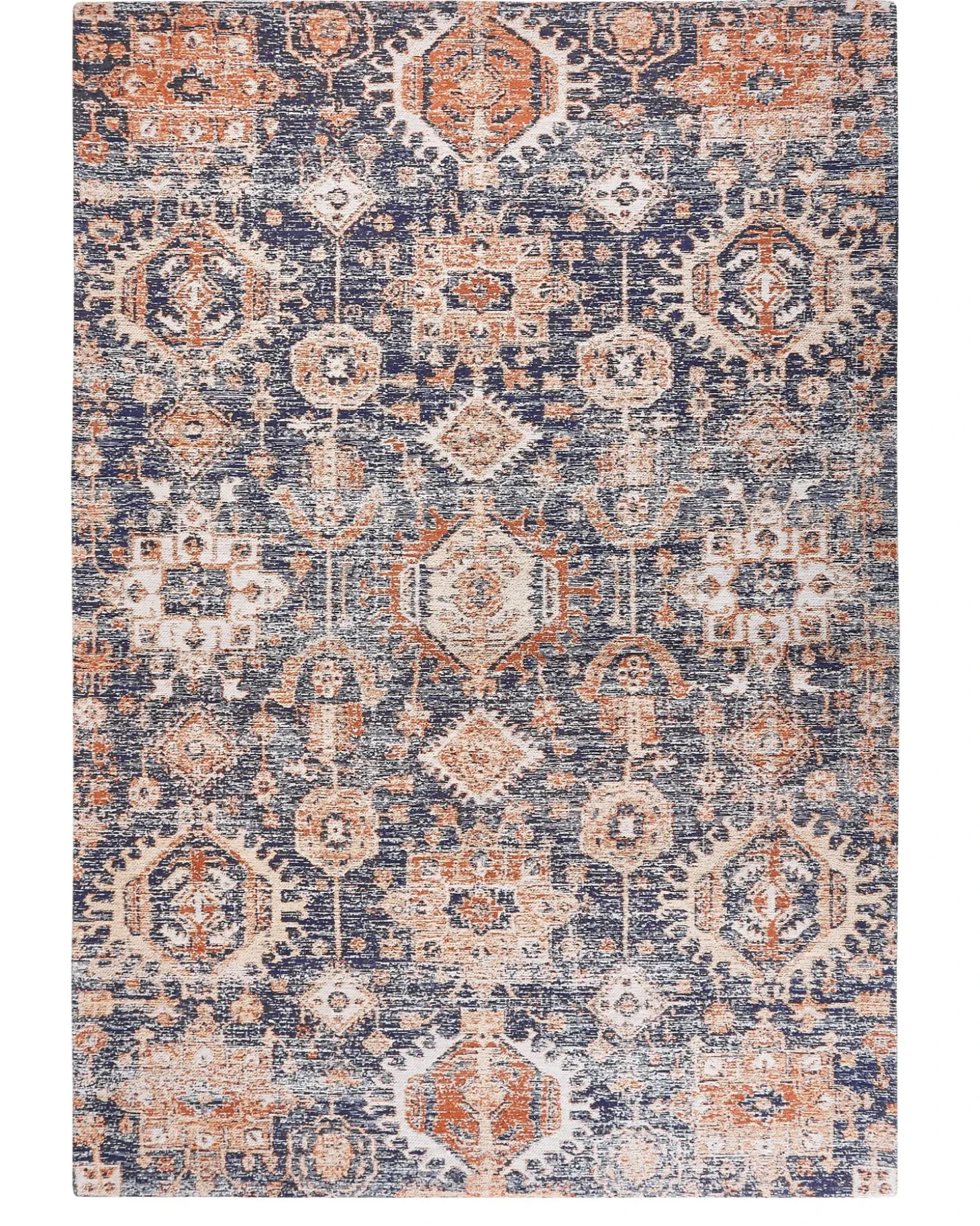 Gulvtæppe KURIN Blå 140 x 200 cm Bomuld
