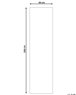 Gulvtæppe KURIN Blå 80 x 300 cm Bomuld