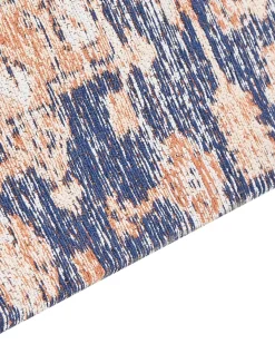 Gulvtæppe KURIN Blå 80 x 300 cm Bomuld