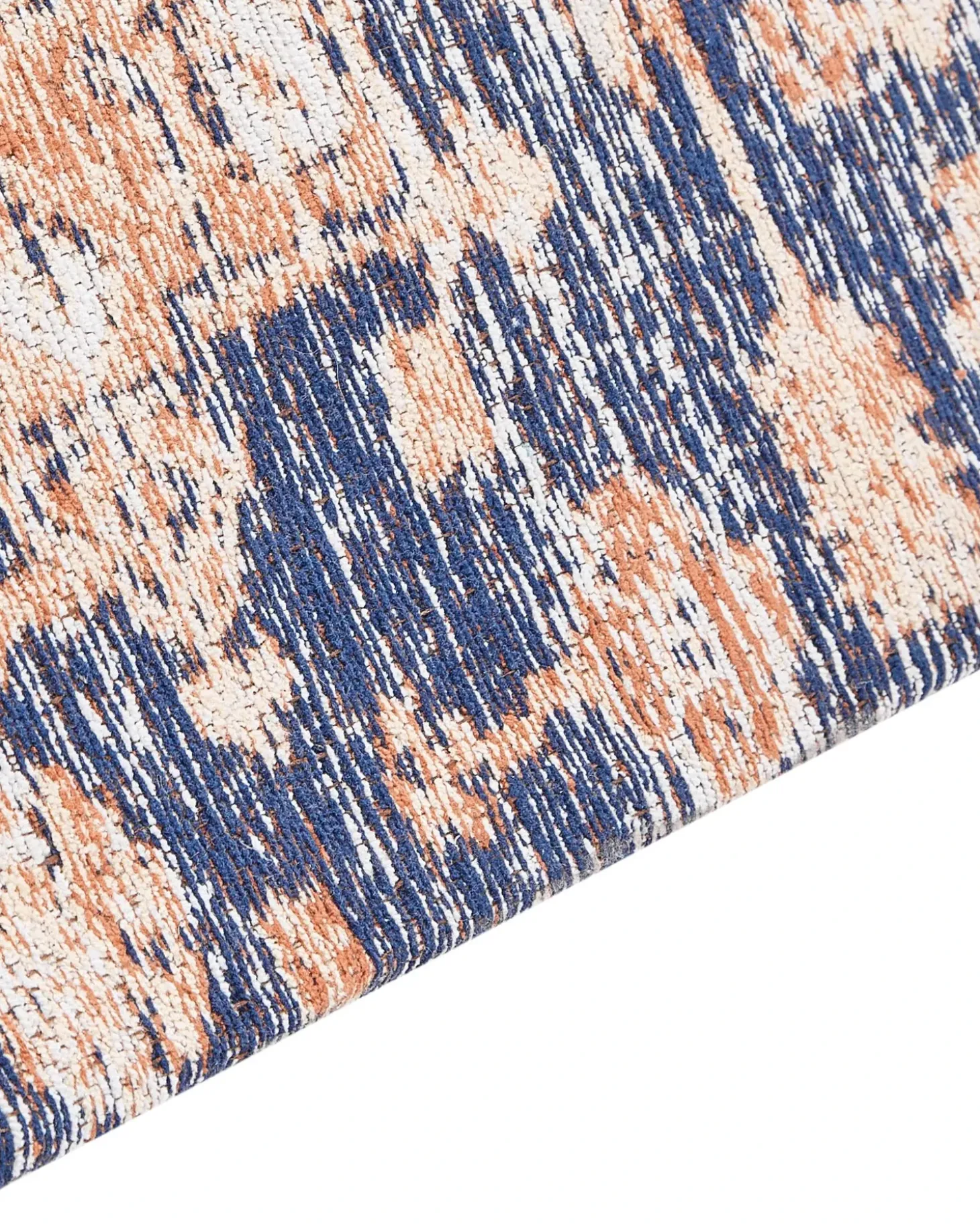Gulvtæppe KURIN Blå 80 x 300 cm Bomuld