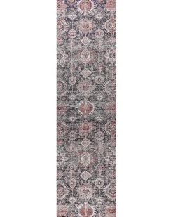 Gulvtæppe KURIN Blå 80 x 300 cm Bomuld