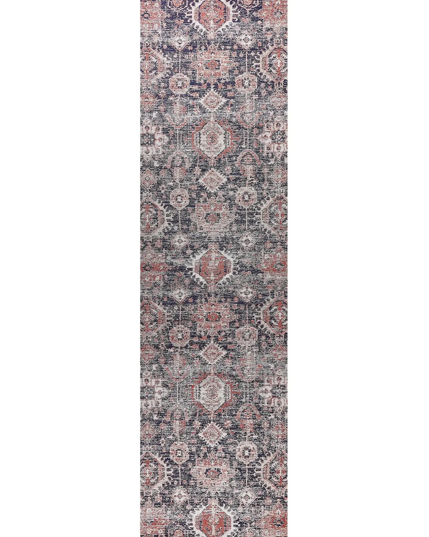 Gulvtæppe KURIN Blå 80 x 300 cm Bomuld