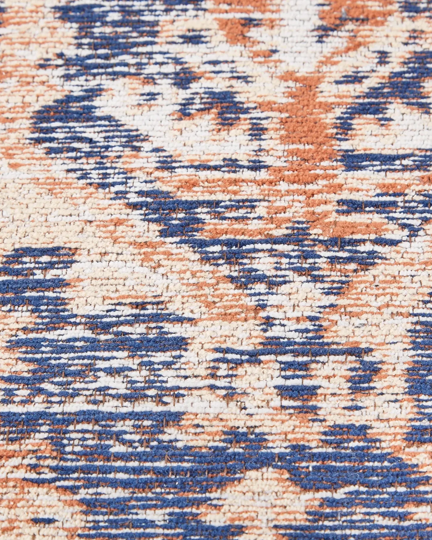 Gulvtæppe KURIN Blå 80 x 300 cm Bomuld