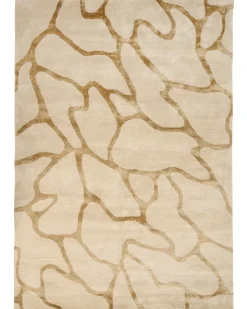 Gulvtæppe MAKOLA Beige 160 x 230 cm Viskose