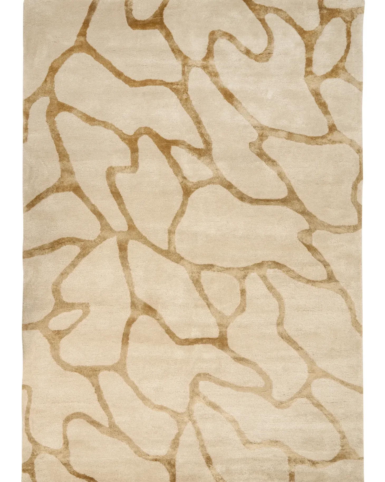 Gulvtæppe MAKOLA Beige 160 x 230 cm Viskose